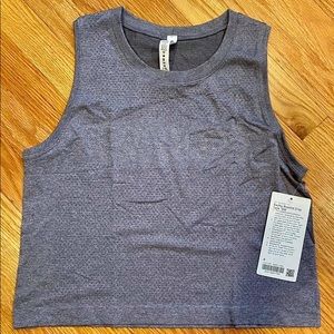 Swiftly Breathe Cropped Tank Top - Reflective